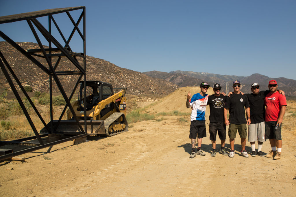 Metzger, Schweitzer, Maddison, McCarthy, McCall - Group image before the Megamoto production started in Pala (CA) USA 2016